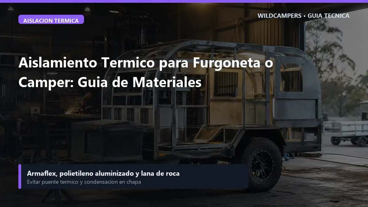 Aislamiento Termico para Furgoneta o Camper: Materiales y Puente Termico