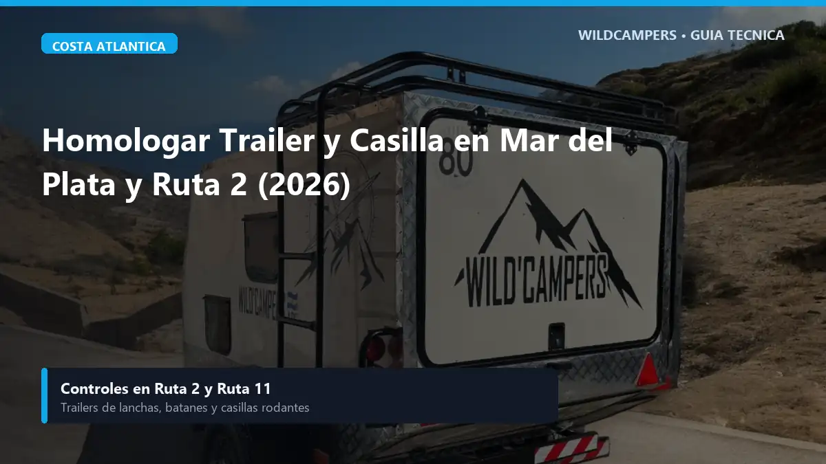 Homologar Trailer o Casa Rodante en Mar del Plata: Operativo Sol y Ruta 2