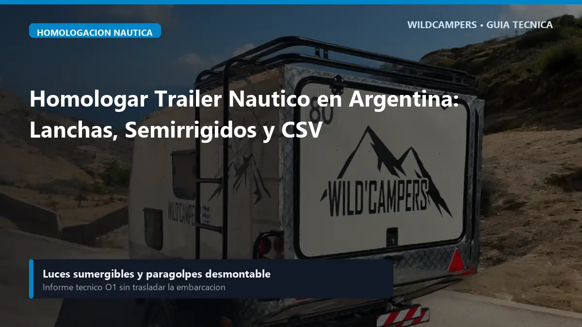 Homologar Trailer Nautico en Argentina: Lanchas, Semirrigidos y CSV
