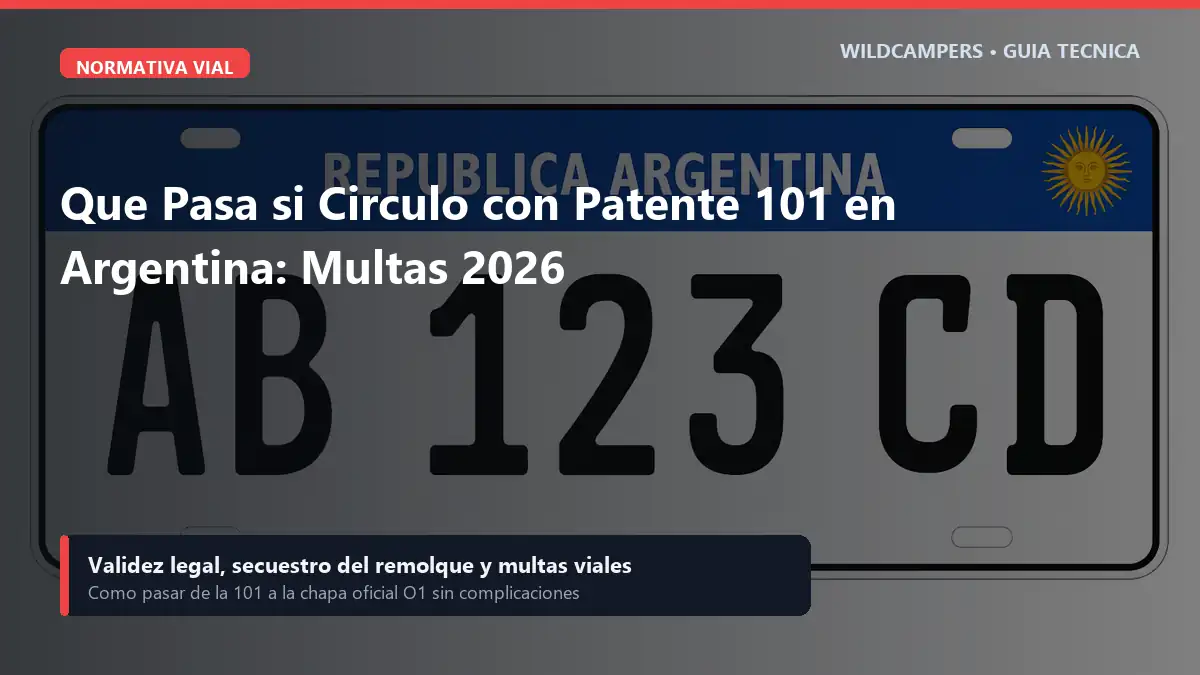 Qué Pasa si Circulo con Patente 101 en Argentina: Multas y Riesgos