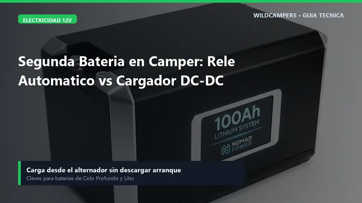 Segunda Bateria en Camper: Rele Separador Automatico vs Cargador DC-DC